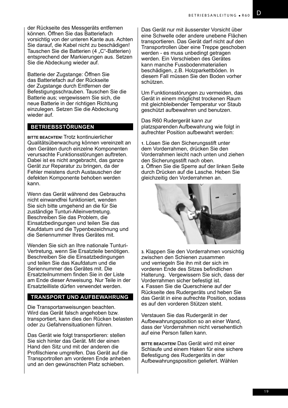 Tunturi R60 User Manual | Page 19 / 84