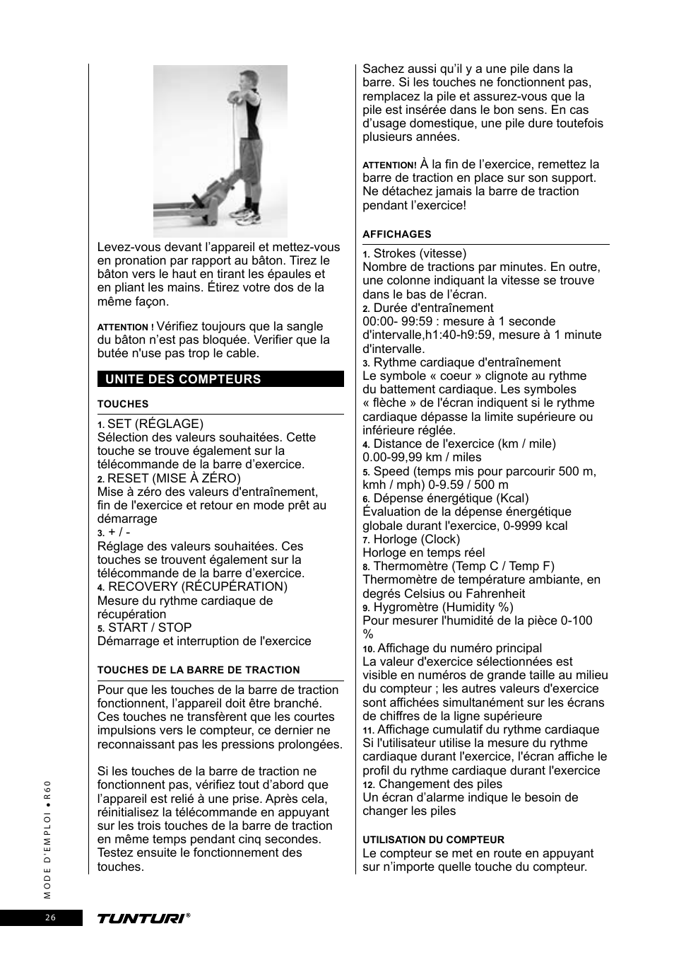 Tunturi R60 User Manual | Page 26 / 84