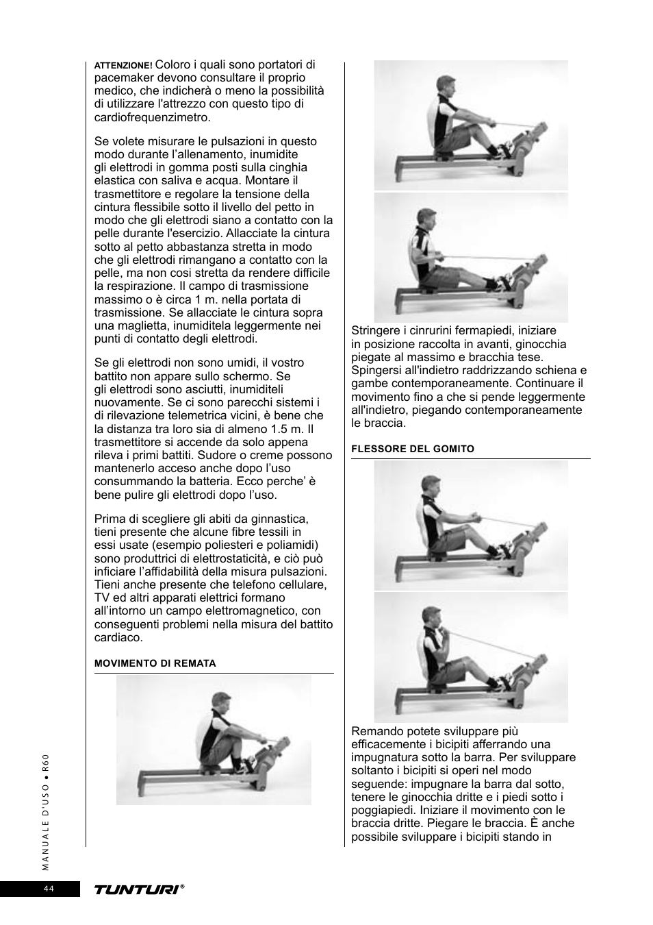 Tunturi R60 User Manual | Page 44 / 84