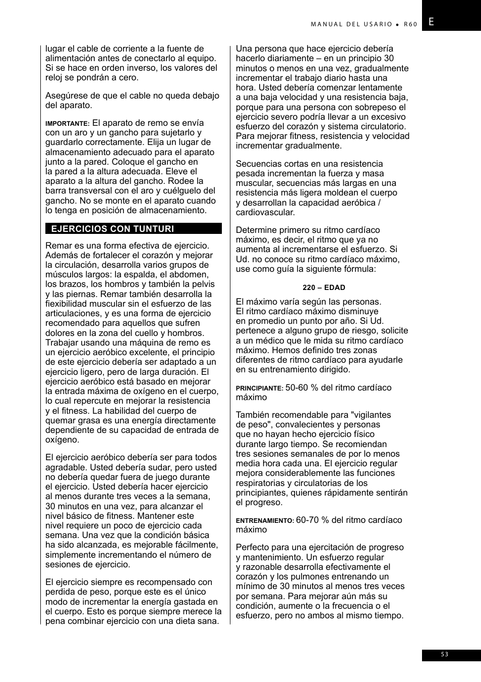 Tunturi R60 User Manual | Page 53 / 84