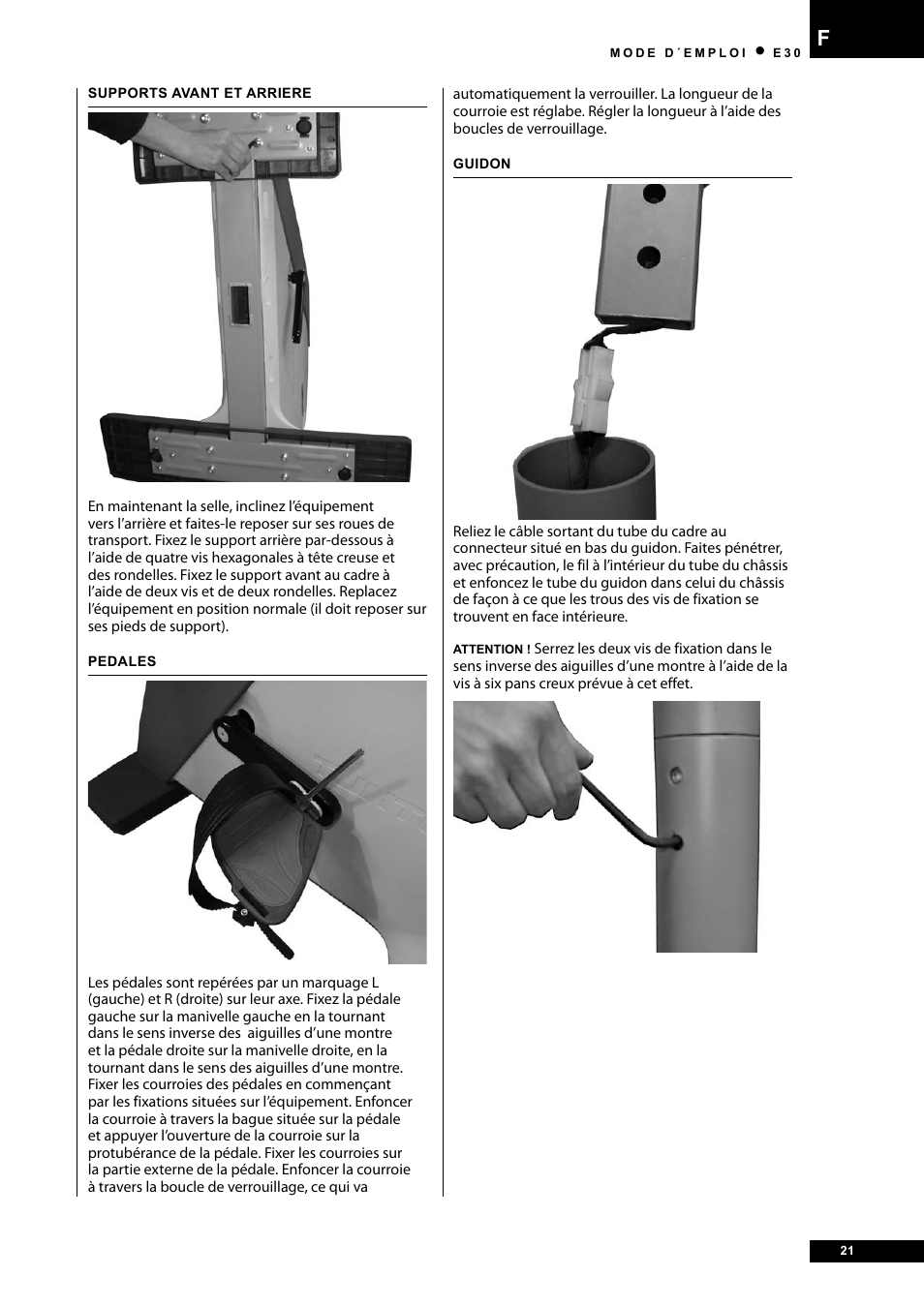 Tunturi E30 User Manual | Page 21 / 72