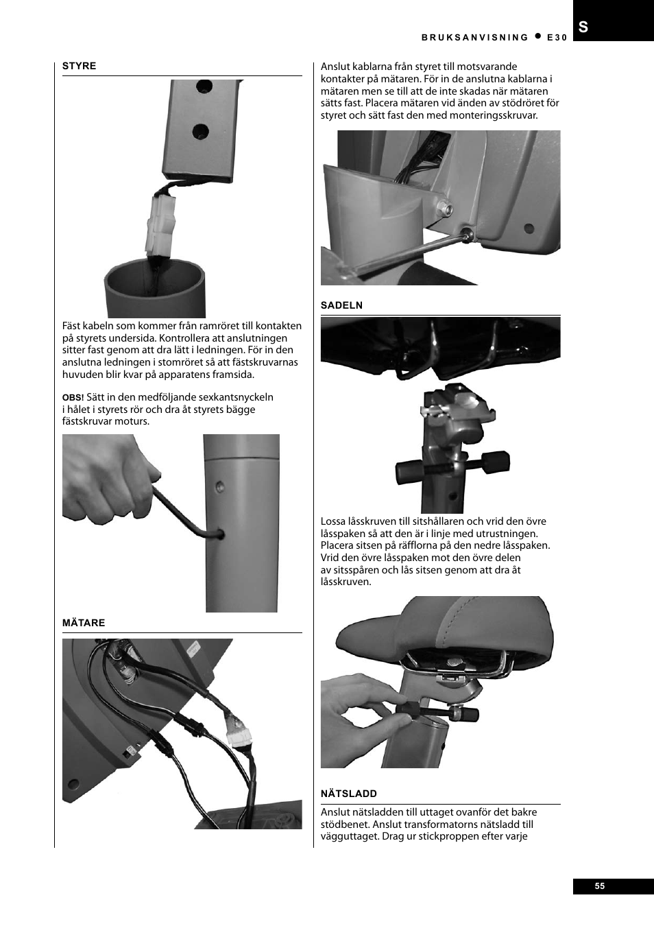 Tunturi E30 User Manual | Page 55 / 72