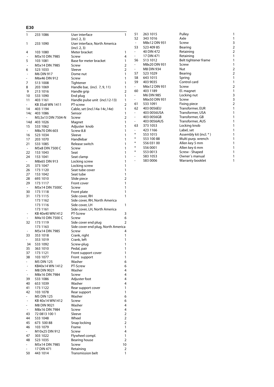 Tunturi E30 User Manual | Page 71 / 72