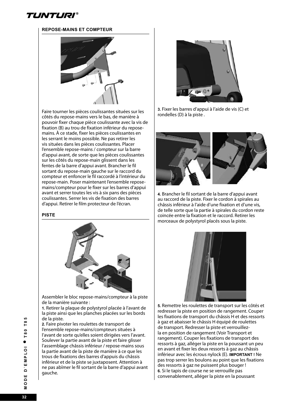 Tunturi T80 User Manual | Page 32 / 116