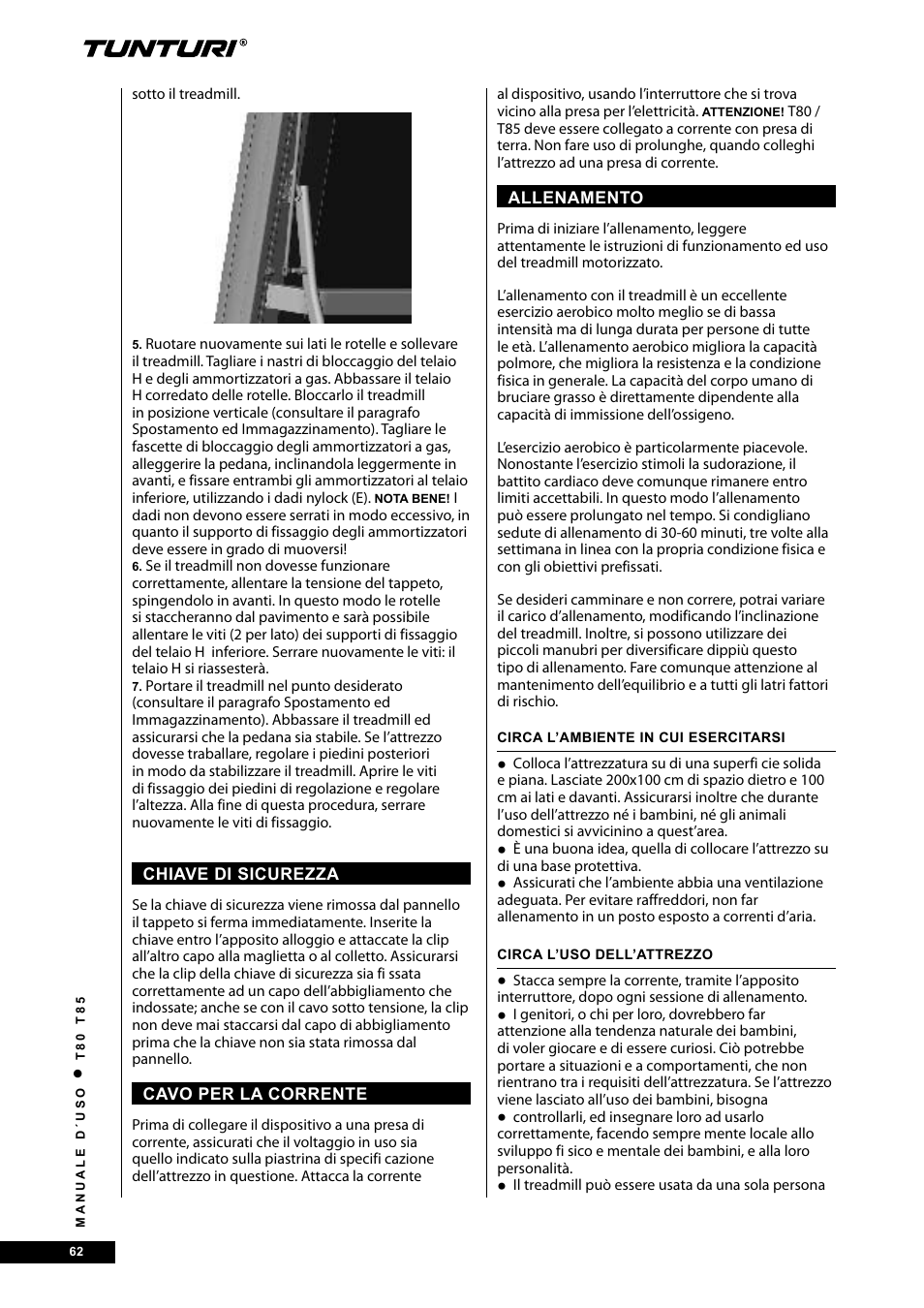 Tunturi T80 User Manual | Page 62 / 116