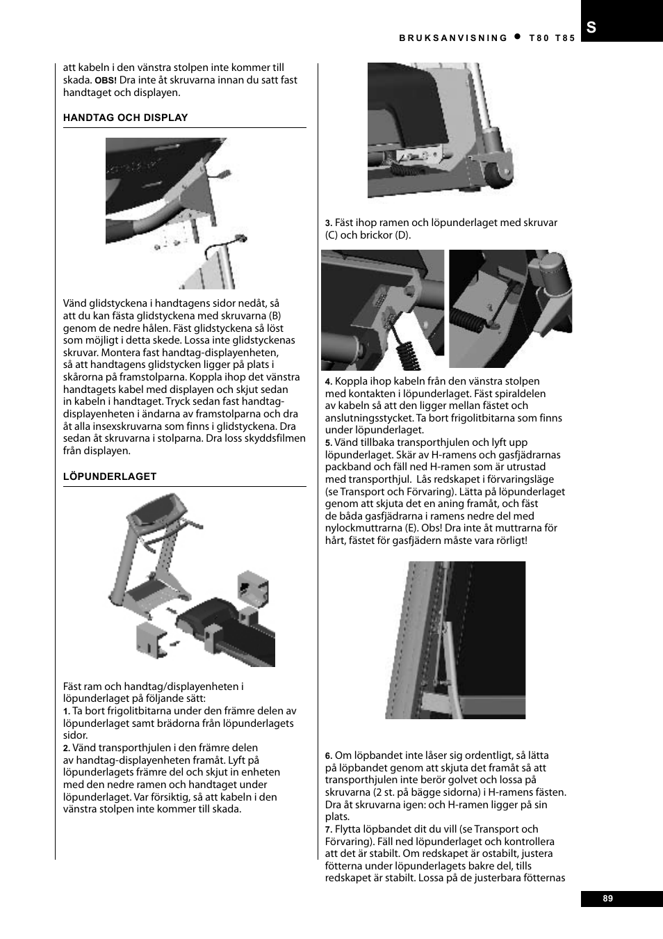 Tunturi T80 User Manual | Page 89 / 116