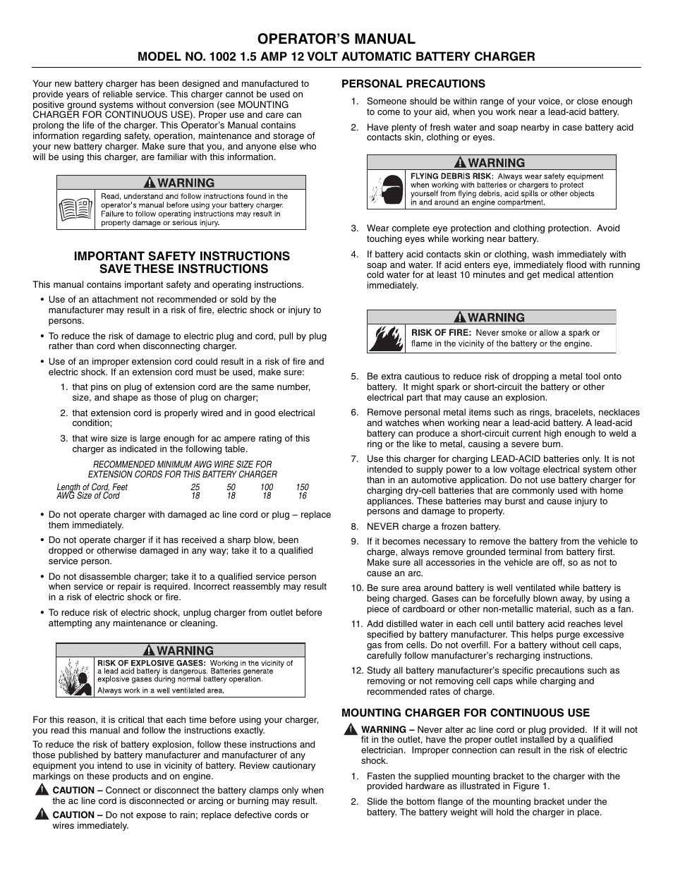 T-Tech 1002 User Manual | 6 pages