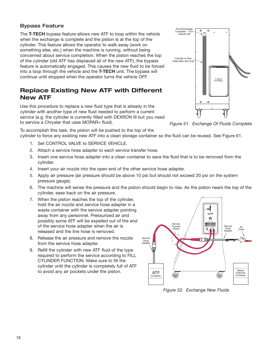 Replace existing new atf with different new atf, Bypass feature | T-Tech TT100 User Manual | Page 18 / 38