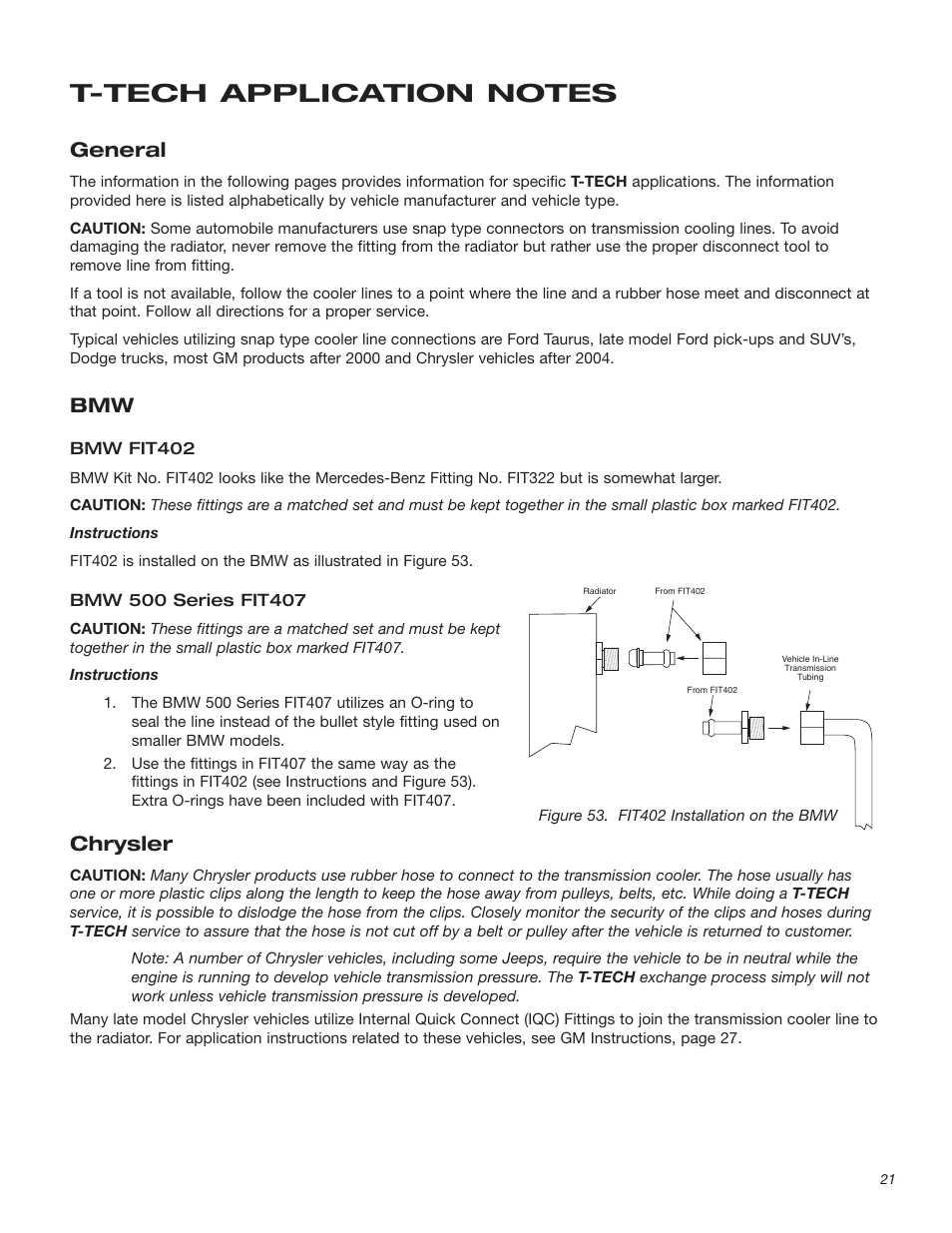 General, Chrysler | T-Tech TT100 User Manual | Page 21 / 38
