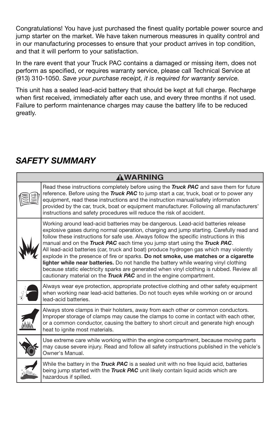 Safety summary | T-Tech ES8000 User Manual | Page 2 / 32