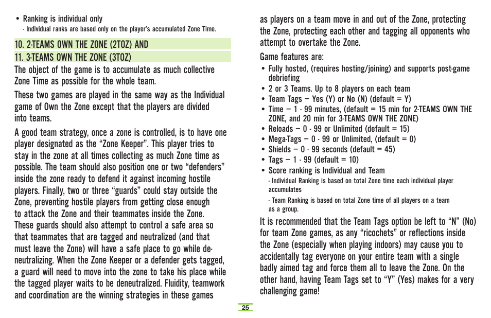 TAG Player System User Manual | Page 27 / 28