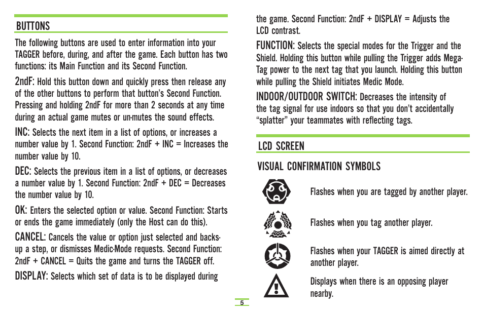 TAG Player System User Manual | Page 7 / 28
