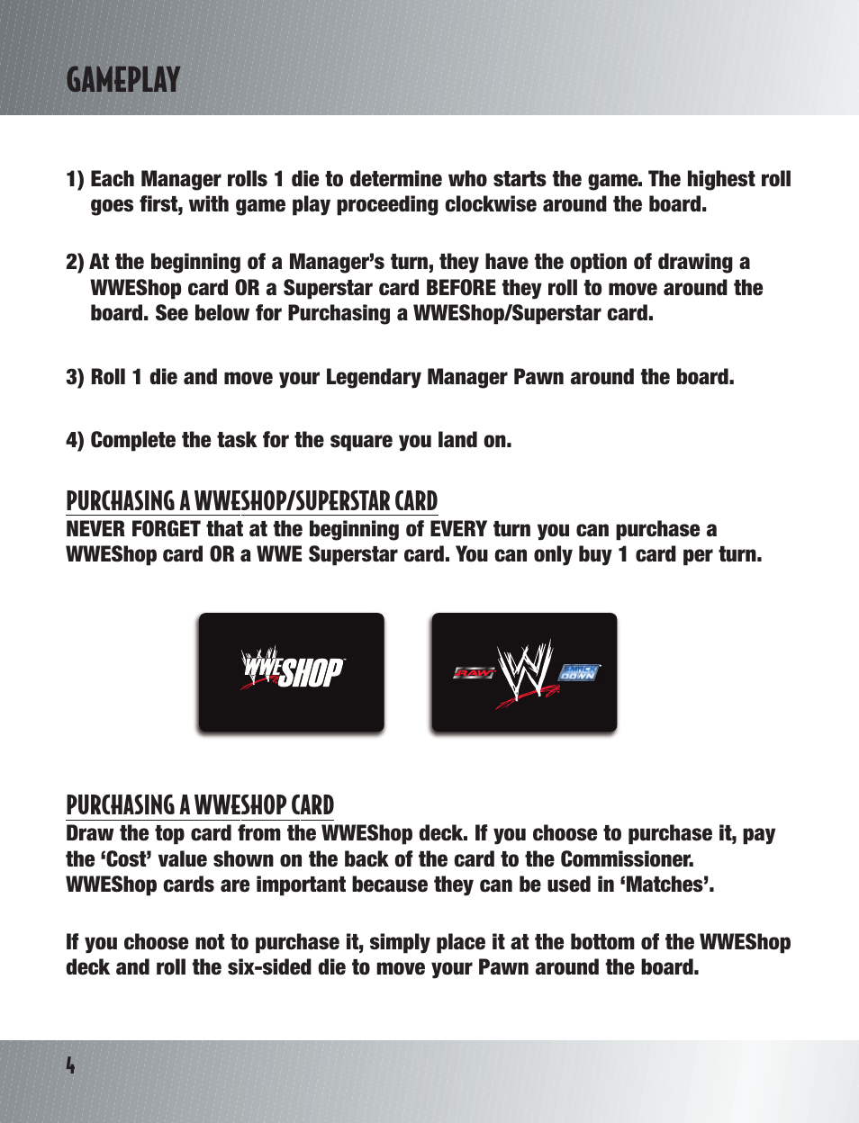 Gameplay | TAG Wrestling DVD Board Game User Manual | Page 6 / 24