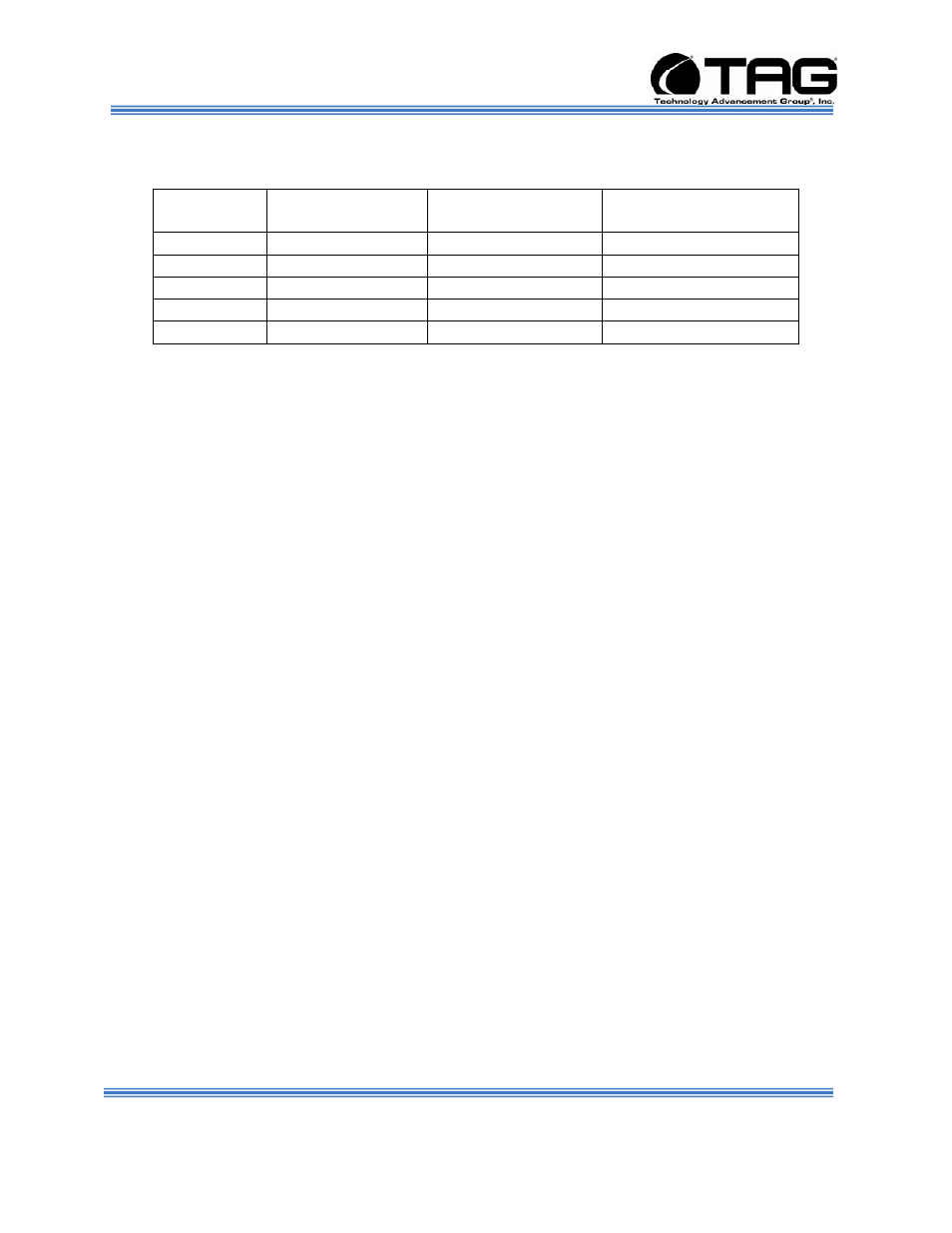 Document revision history | TAG SV-100-M-DVR User Manual | Page 6 / 54