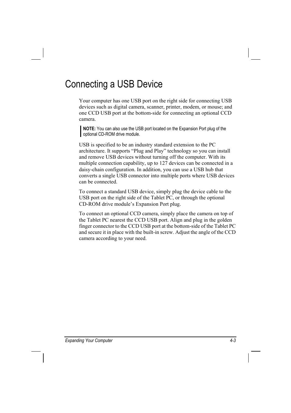 Connecting a usb device | TAG MIL-BOOK 10 User Manual | Page 51 / 105