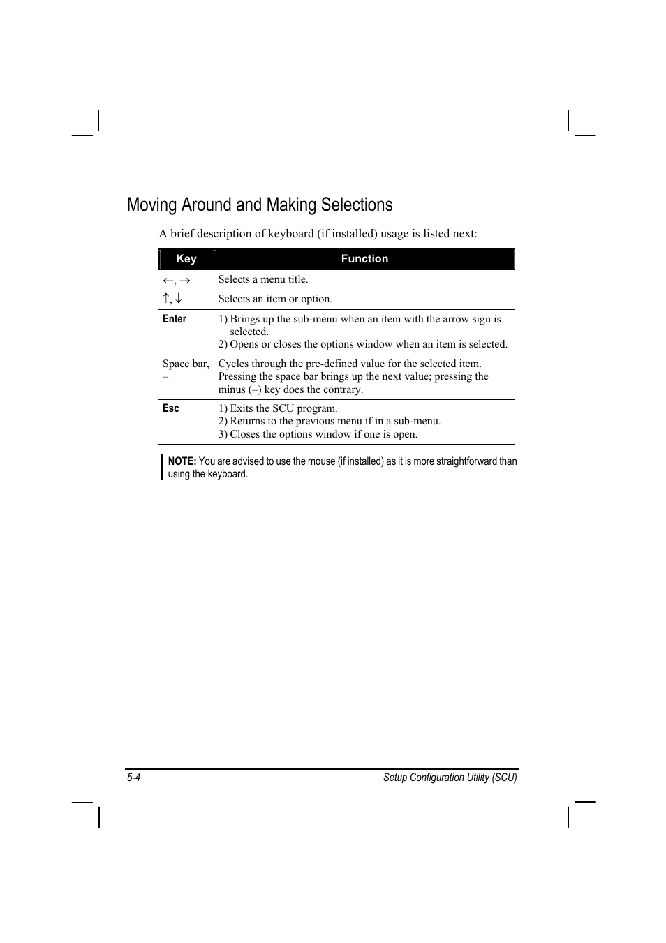 Moving around and making selections | TAG MIL-BOOK 10 User Manual | Page 61 / 105