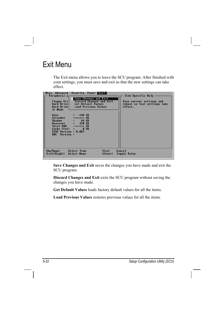 Exit menu | TAG MIL-BOOK 10 User Manual | Page 79 / 105