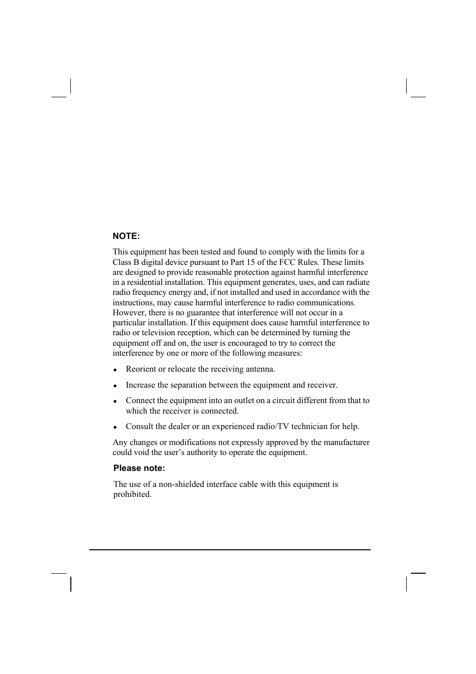 On the use of the system, Class b regulations | TAG 20 User Manual | Page 137 / 147