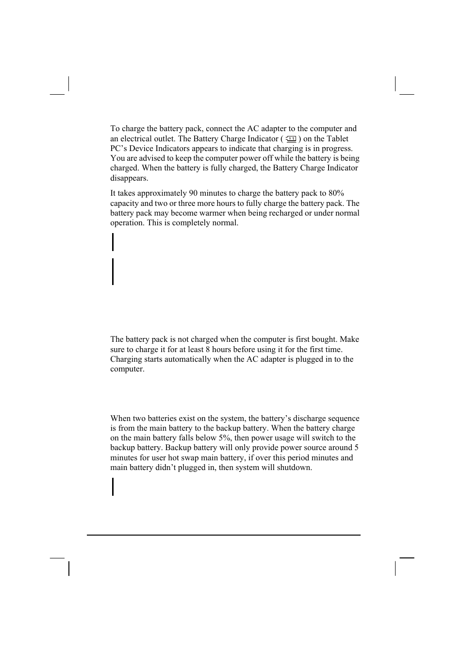 Initializing the battery pack, Checking the battery level | TAG 20 User Manual | Page 69 / 147