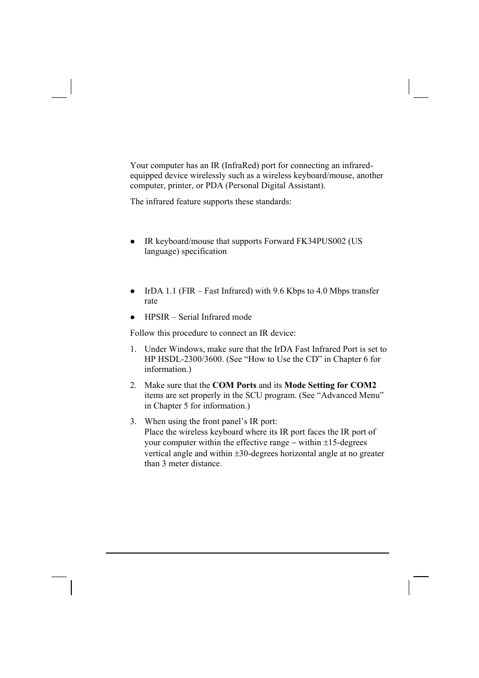 Connecting an ir device, For the front panel’s ir port, For the left side’s ir port | TAG 20 User Manual | Page 80 / 147