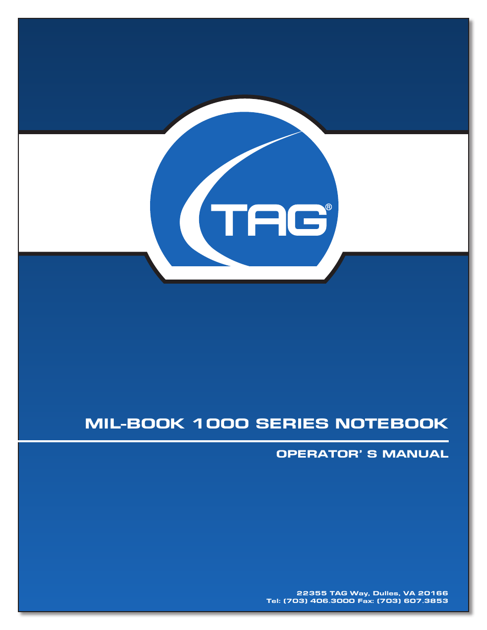 TAG 1000 User Manual | 64 pages