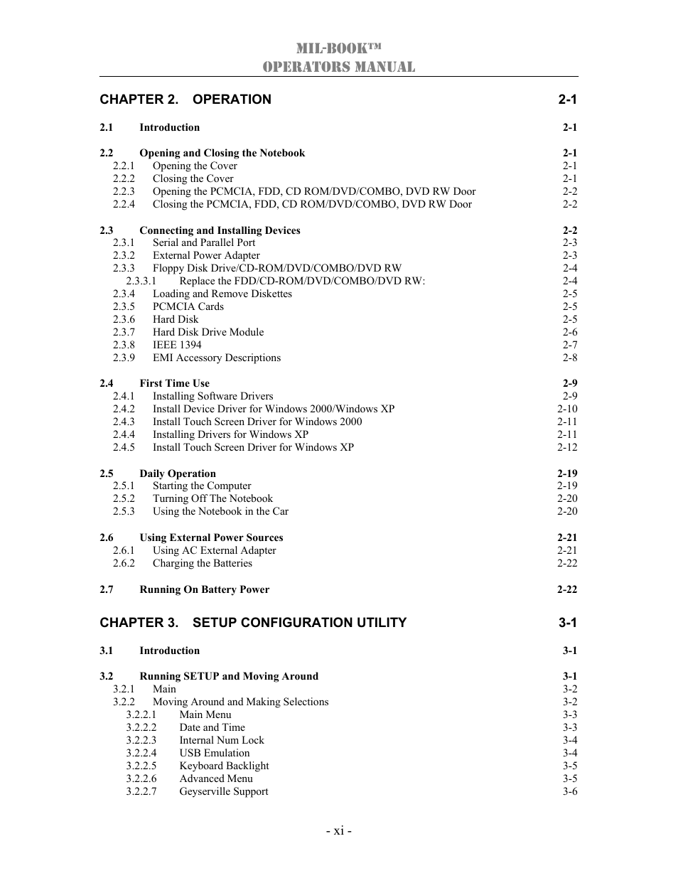 Mil-book™ operators manual | TAG 1000 User Manual | Page 11 / 64