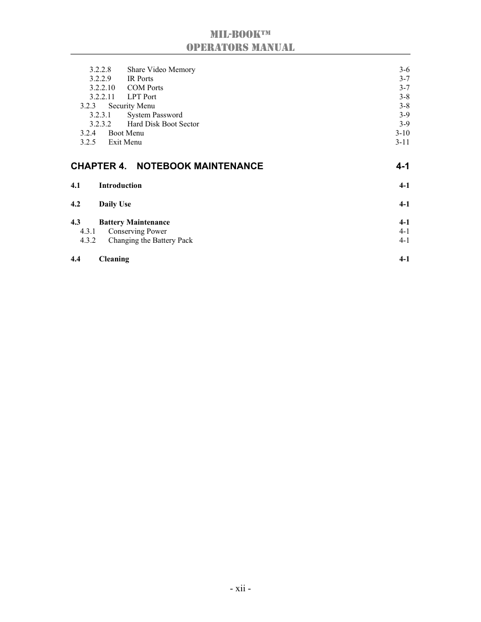 Mil-book™ operators manual | TAG 1000 User Manual | Page 12 / 64