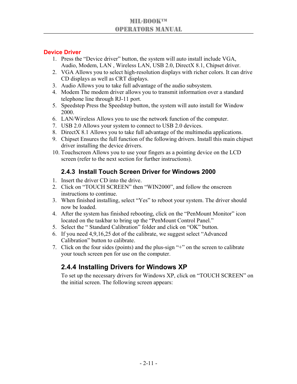 TAG 1000 User Manual | Page 41 / 64