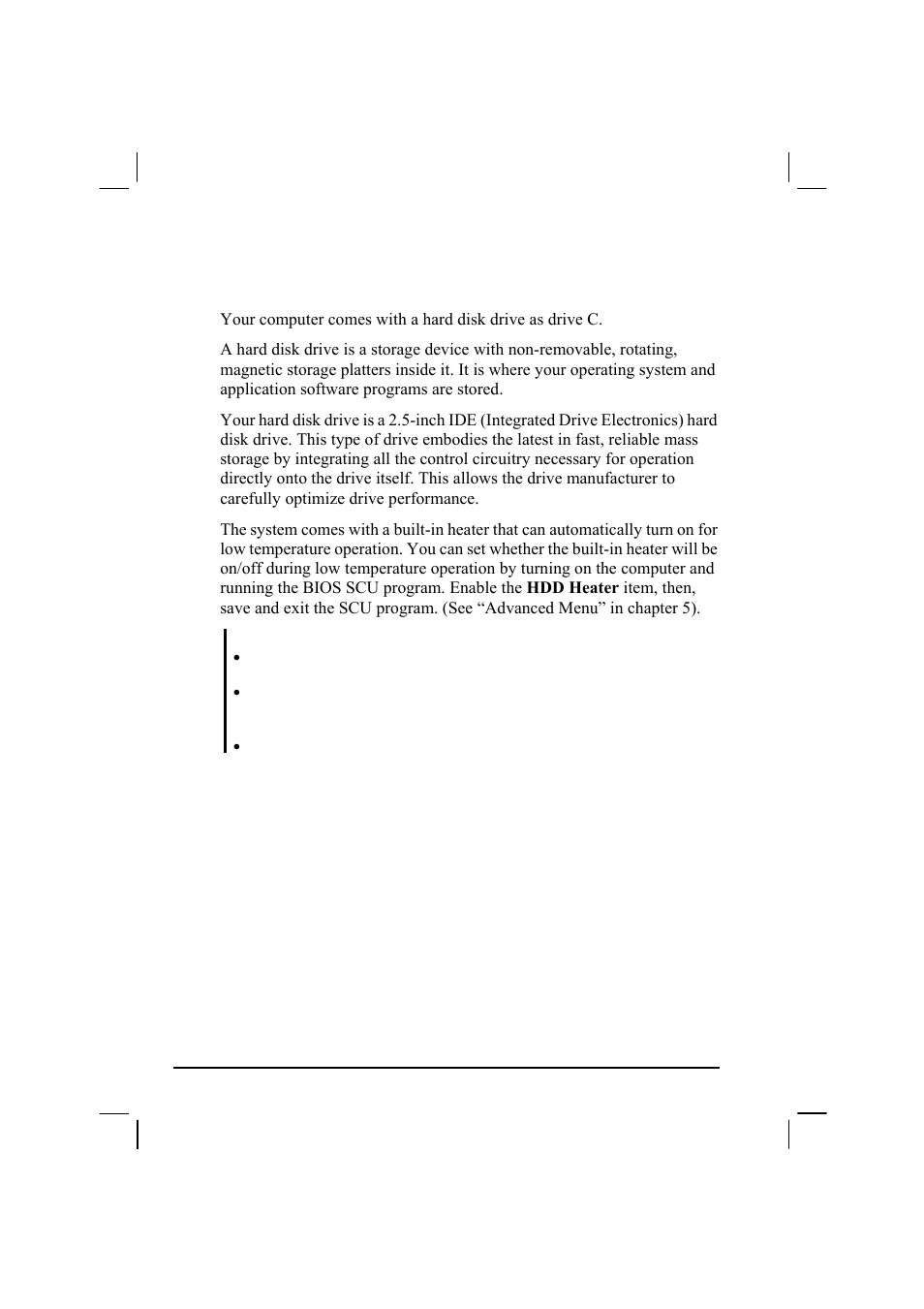 Using the hard disk drive | TAG MIL-BOOK 20 Series User Manual | Page 52 / 147