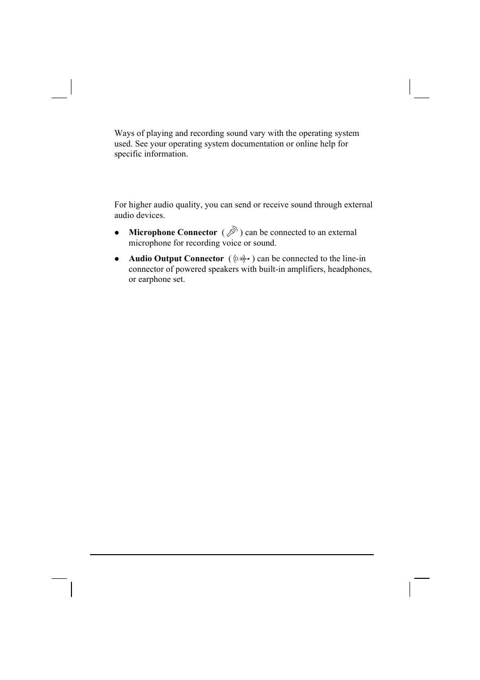 Connecting audio devices | TAG MIL-BOOK 20 Series User Manual | Page 60 / 147