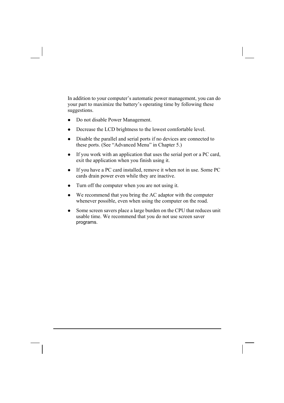 Power-saving tips | TAG MIL-BOOK 20 Series User Manual | Page 75 / 147