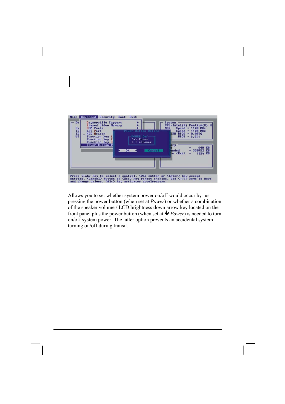 Power button define | TAG MIL-BOOK 20 Series User Manual | Page 94 / 147