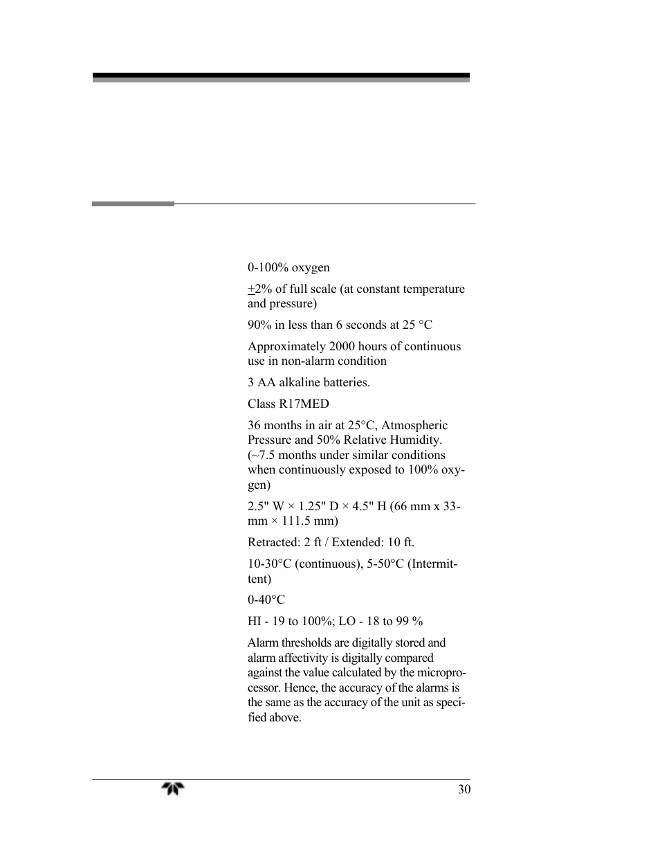 Appendix | Teledyne MX300-I User Manual | Page 38 / 41