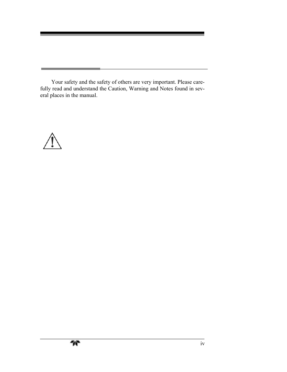 Safety messages | Teledyne MX300-I User Manual | Page 4 / 41