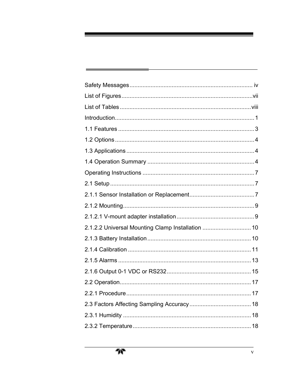 Teledyne MX300-I User Manual | Page 5 / 41