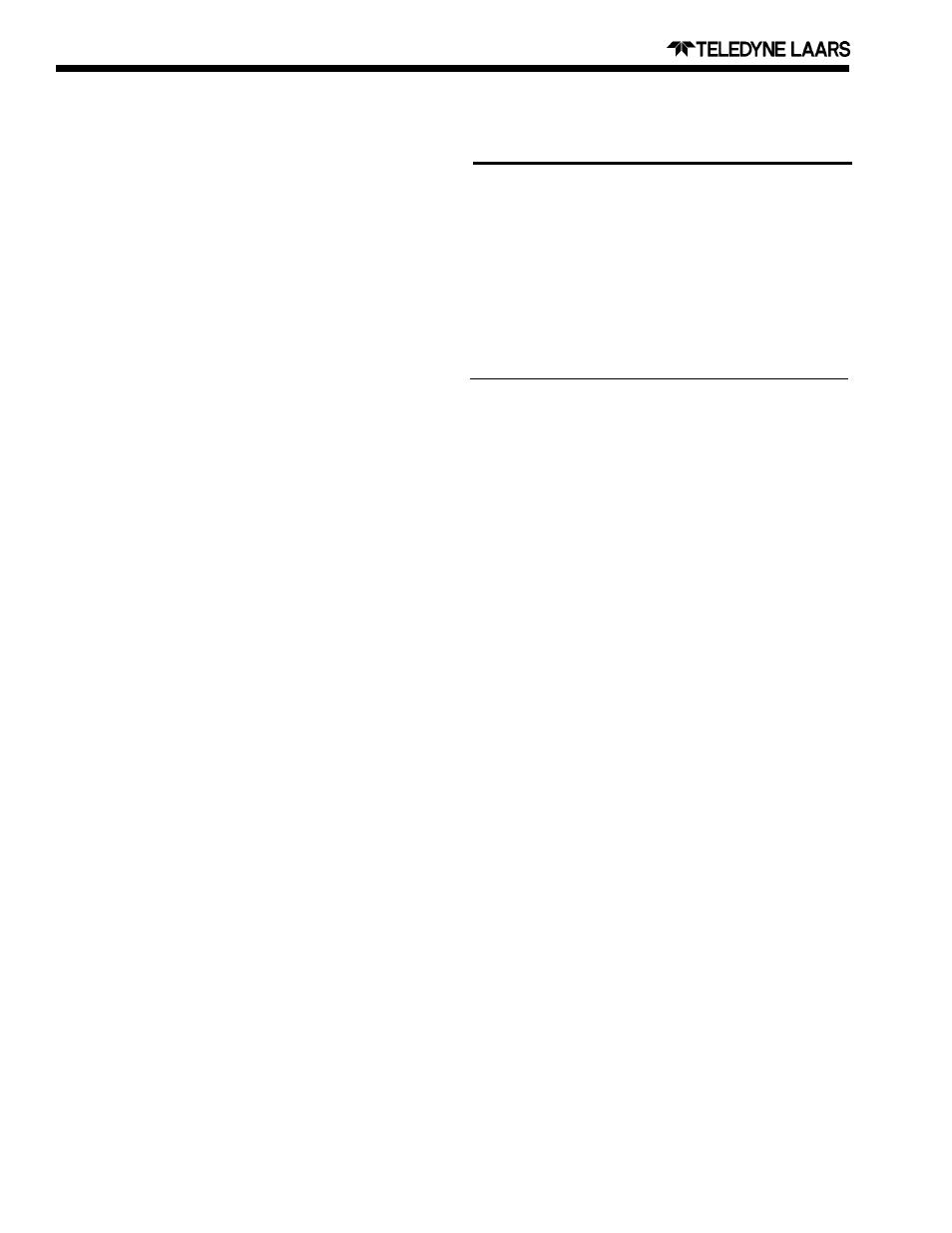 4b. parts list, 4a. general information | Teledyne LLD User Manual | Page 20 / 25