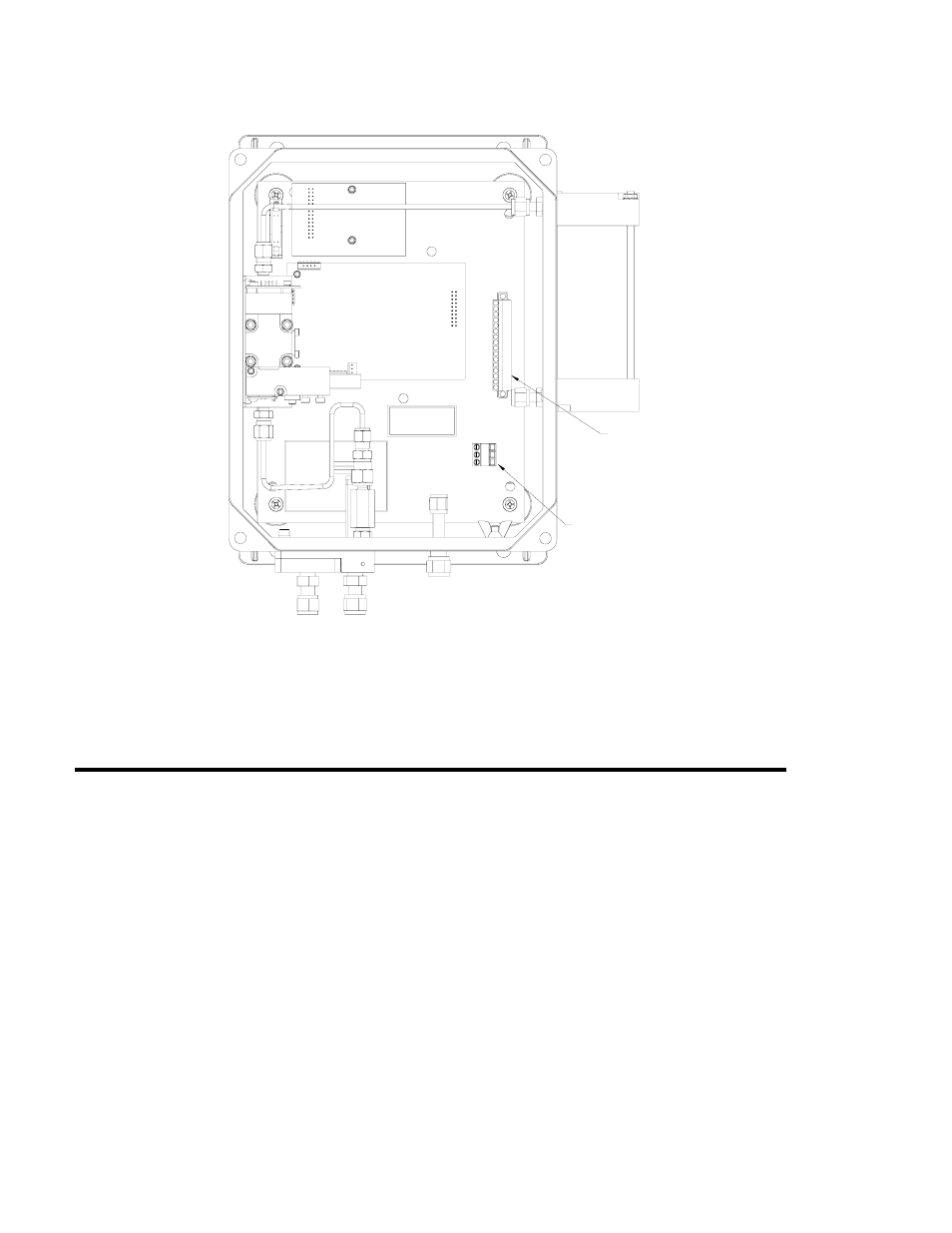 Electrical i/o connections, 1 analog output, Lectrical | Onnections, 1 analog, Output, Figure 2-3 electrical connections, 4 electrical i/o connections, Ac power connector, I/o connector | Teledyne 460H User Manual | Page 14 / 38