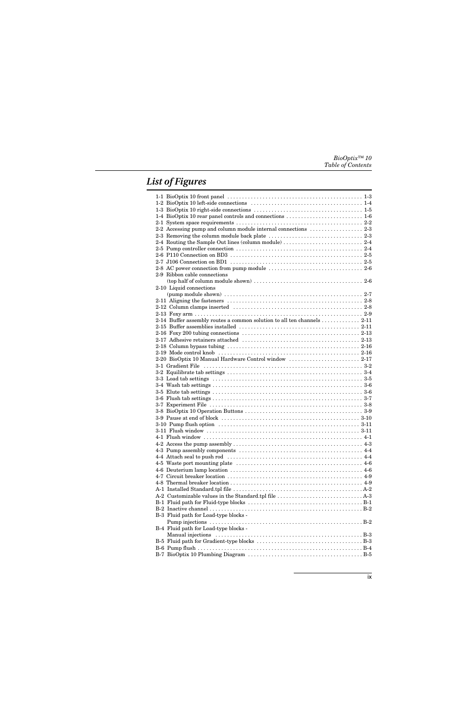List of figures | Teledyne 10 User Manual | Page 11 / 88