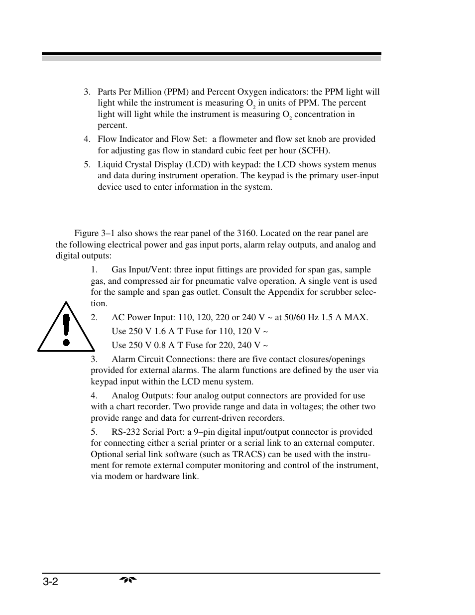 Teledyne 3160 User Manual | Page 20 / 68