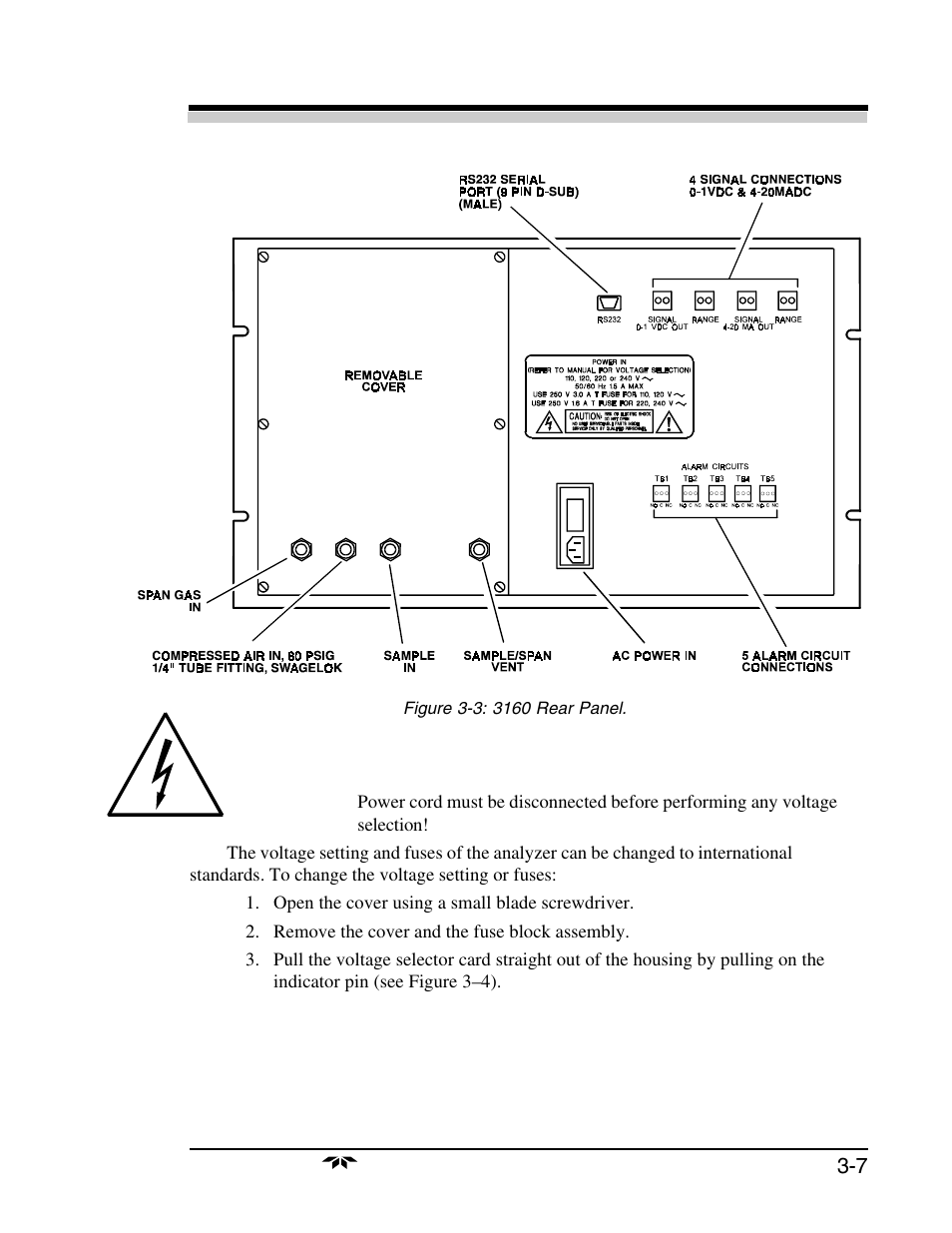 Teledyne 3160 User Manual | Page 25 / 68