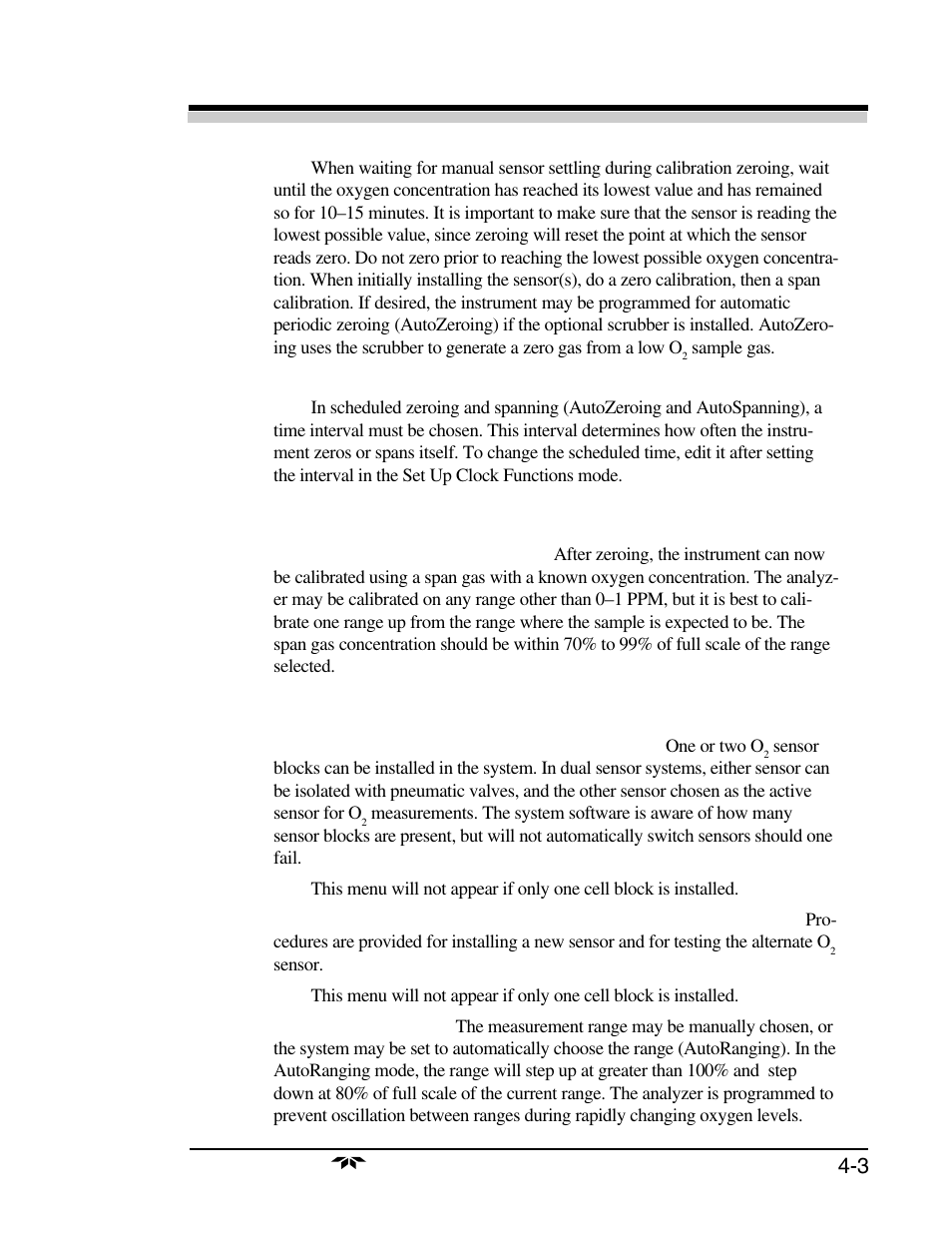 Operations 4, Operations 4 4-3 | Teledyne 3160 User Manual | Page 31 / 68