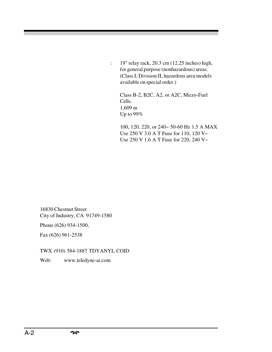 Teledyne 3160 User Manual | Page 60 / 68