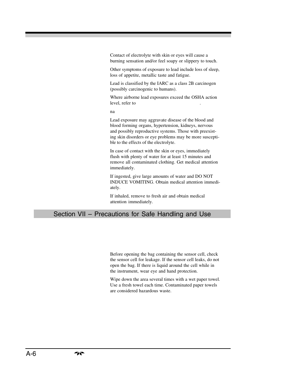 A-6 appendix appendix appendix appendix appendix | Teledyne 3160 User Manual | Page 64 / 68