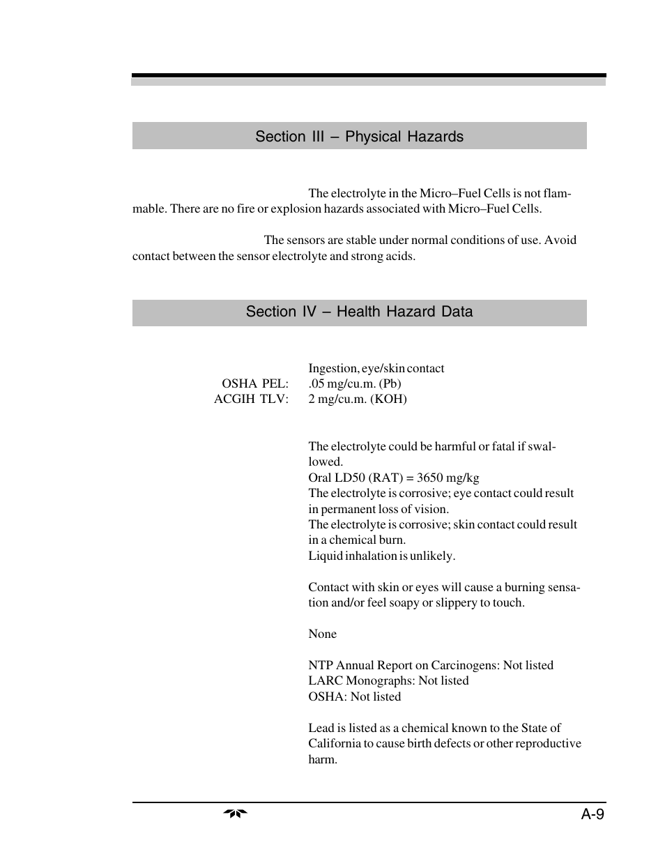 Teledyne 3160 User Manual | Page 67 / 68