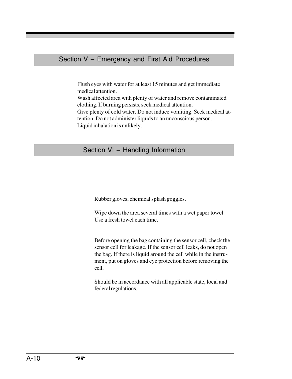 A-10 appendix appendix appendix appendix appendix | Teledyne 3160 User Manual | Page 68 / 68