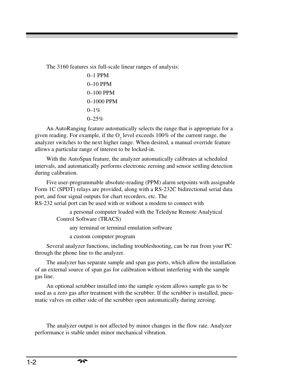 Teledyne 3160 User Manual | Page 8 / 68