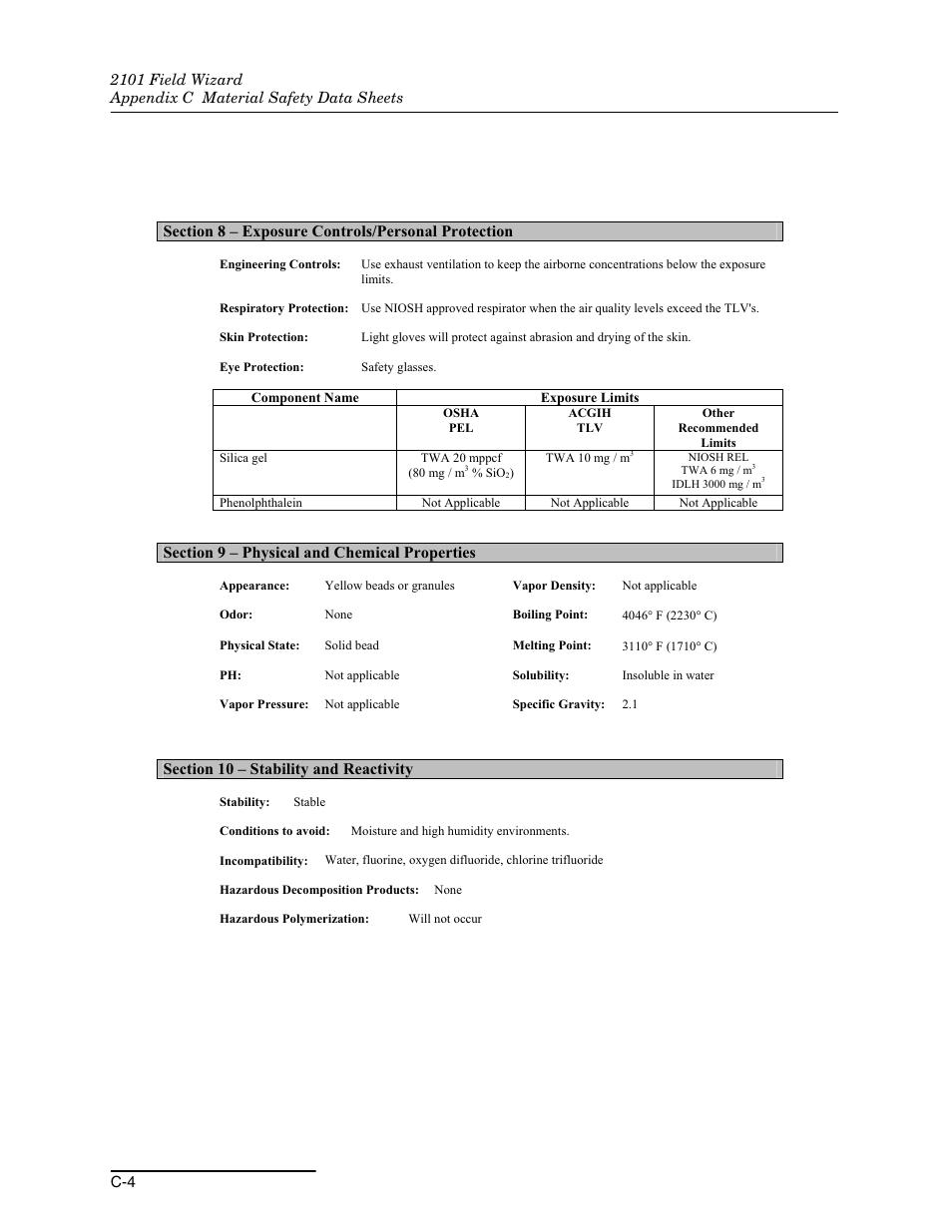 Teledyne Field Wizard 2101 User Manual | Page 66 / 76