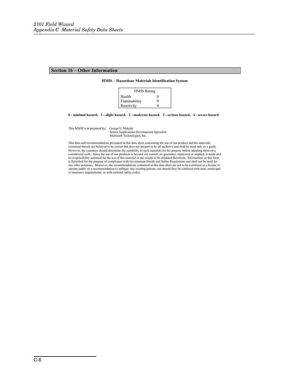 Teledyne Field Wizard 2101 User Manual | Page 68 / 76