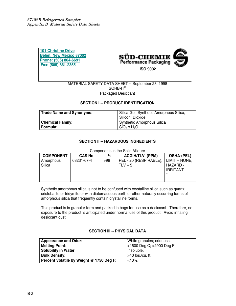 Teledyne 6712SR User Manual | Page 190 / 224