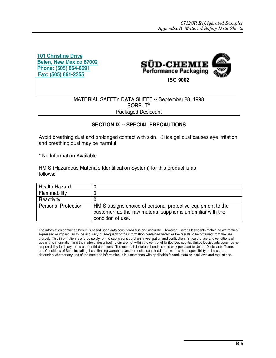 Teledyne 6712SR User Manual | Page 193 / 224